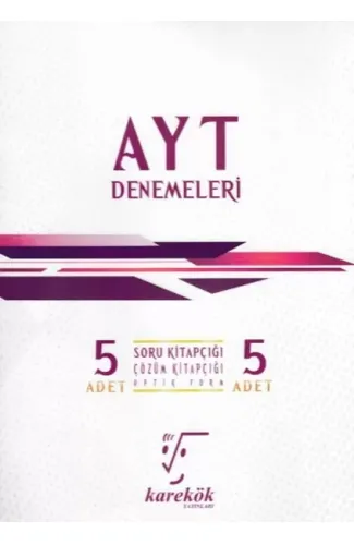 Karekök AYT 5'li Denemeleri (Yeni)