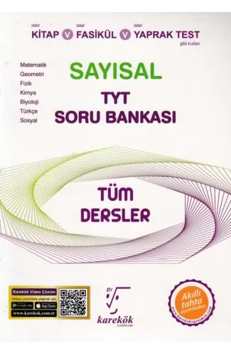 Karekök TYT Tüm Dersler Sayısal Soru Bankası (Yeni)