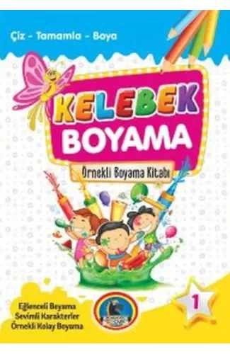 Kelebek Boyama Kitabı (8 Kitap Takım)