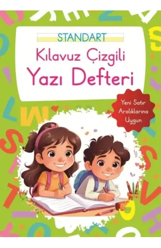 Kılavuz Çizgili Yazı Defteri Büyük Boy - Yeşil