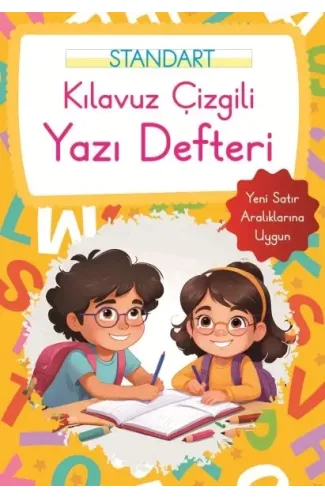 Kılavuz Çizgili Yazı Defteri Küçük Boy - Turuncu