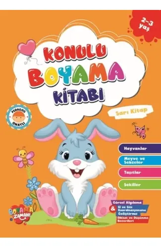 Konulu Boyama - Sarı Kitap(2-3 Yaş)