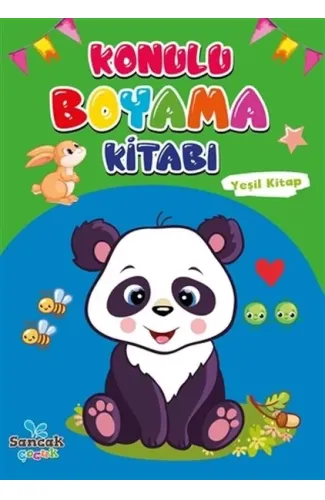 Konulu Boyama Kitabı - Yeşil Kitap