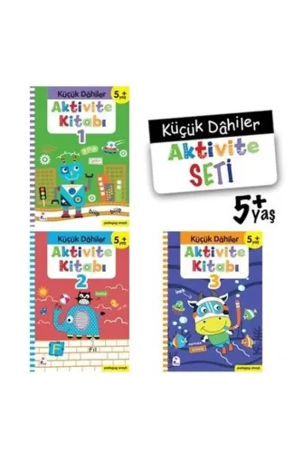 Küçük Dahiler Aktivite Seti 5+ Yaş - 3 Kitap Takım