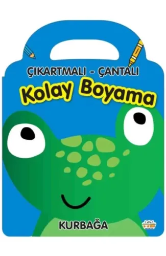 Kurbağa - Çıkartmalı-Çantalı Kolay Boyama