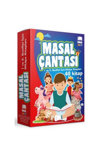 Masal Çantası 1. ve 2. Sınıflar İçin Hikaye Kitapları (40 Kitap Takım)