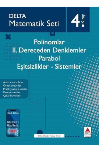 Matematik Seti 4.Kitap - Polinomlar-2. Dereceden Denklemler - Parabol - Eşitsizlikler - Sistemler