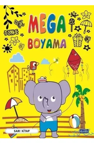 Mega Boyama Sarı Kitap