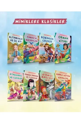 Miniklere Klasikler Seti (8 Kitap Takım)