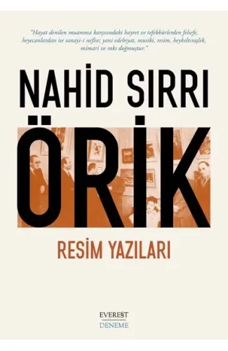 Nahid Sırrı Örik Resim Yazıları