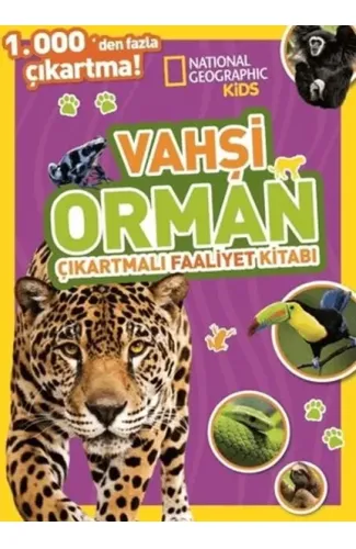 National Geographic Kids Vahşi Orman Çıkartmalı Faaliyet Kitabı