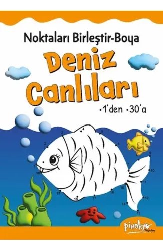 Noktaları Birleştir-Boya Deniz Canlıları-1’den 30’a