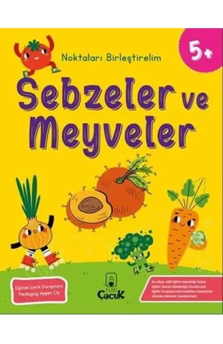 Noktaları Birleştirelim - Sebzeler ve Meyveler +5 Yaş