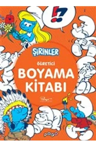 Öğretici Boyama Kitabı - Şirinler