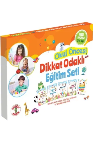 Okul Öncesi Dikkat Odaklı Eğitim Seti 3-4 Yaş