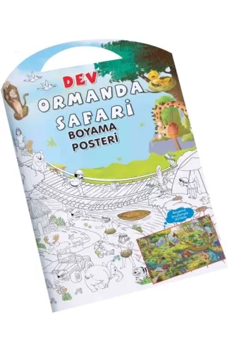 Ormanda Safari Dev Boyama Posteri