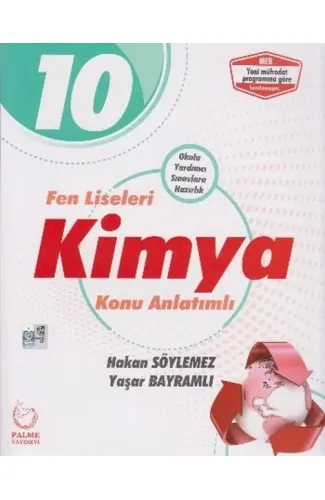 Palme 10. Sınıf Fen Liseleri Kimya Konu Anlatımlı (Yeni)