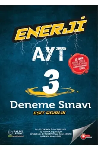 Palme Enerji Ayt Eşit Ağırlık 3 Deneme Sınavı