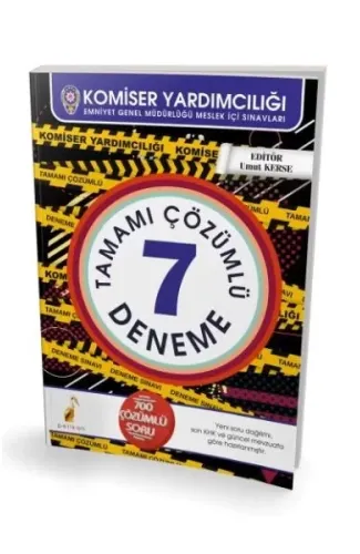 Pelikan Komiser Yardımcılığı 7 Çözümlü Deneme Sınavı