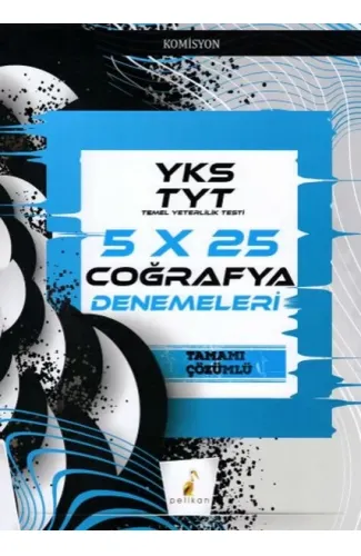 Pelikan YKS TYT 5x25 Coğrafya Denemeleri (Yeni)