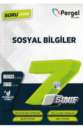 Pergel 7. Sınıf Sosyal Bilgiler Soru Kitabı (Yeni)