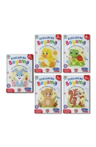 Rengarenk Boyama 10 set+1 set (55 Kitap)