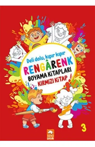 Rengarenk Boyama Kitabı 3 - Kırmızı Kitap