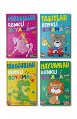 Renkli Boyama 10 set+1 Set (44 Kitap)