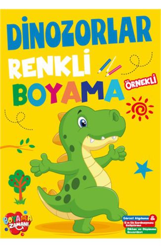 Renkli Boyama Dinozorlar