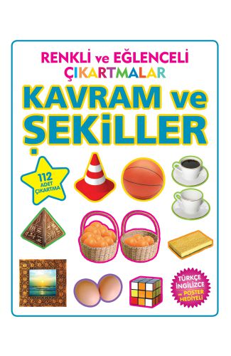 Renkli ve Eğlenceli Çıkartmalar Kavram ve Şekiller