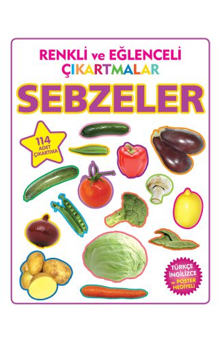 Renkli ve Eğlenceli Çıkartmalar Sebzeler