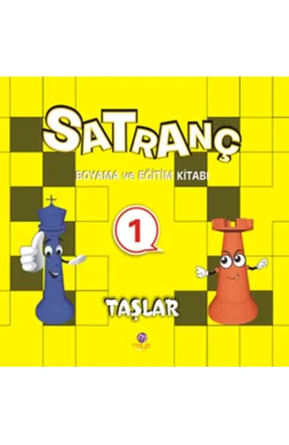 Satranç Boyama ve Eğitim Kitabı -1 / Taşlar