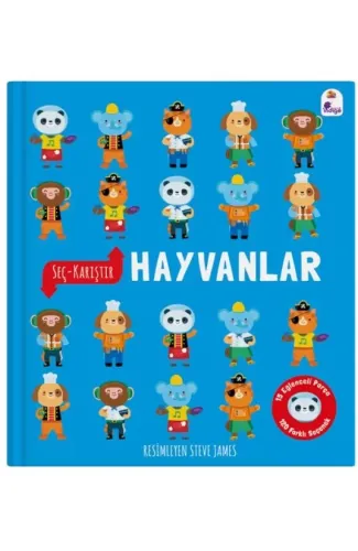 Seç – Karıştır : Hayvanlar (15 Eğlenceli Parça, 120 Farklı Seçenek)