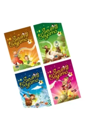 Sevimli Şekilli Boyama (4 Kitap)