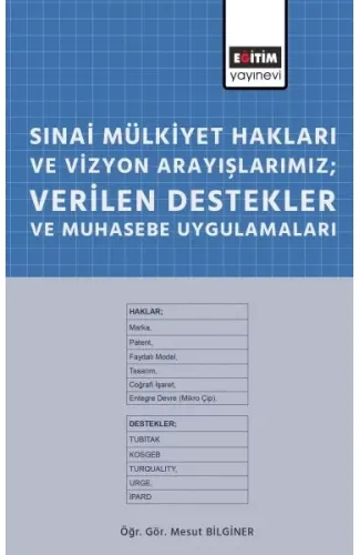 Sınai Mülkiyet Hakları ve Vizyon Arayışlarımız; Verilen Destekler ve Muhasebe Uygulamaları