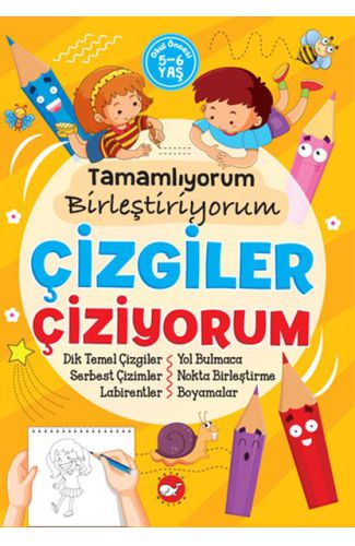 Tamamlıyorum Birleştiriyorum - Çizgiler Çiziyorum