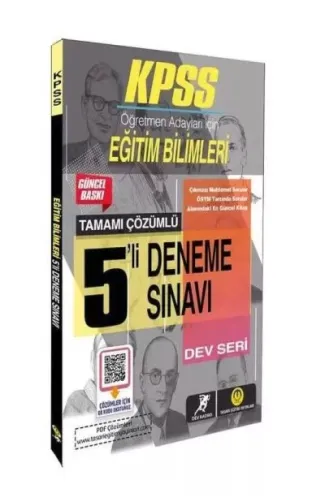 Tasarı 2024 KPSS Dev Kadro - Eğitim Bilimleri 5 Deneme