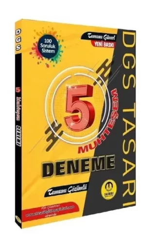 Tasarı DGS 5 Muhteşem Çözümlü Deneme