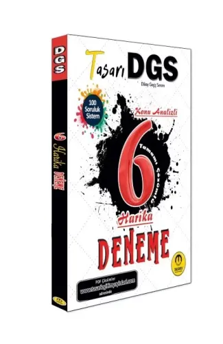 Tasarı Dgs Konu Analizli 6 Harika Çözümlü Deneme