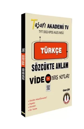 Tasarı DGS Türkçe Sözcükte Anlam Video Ders Notları