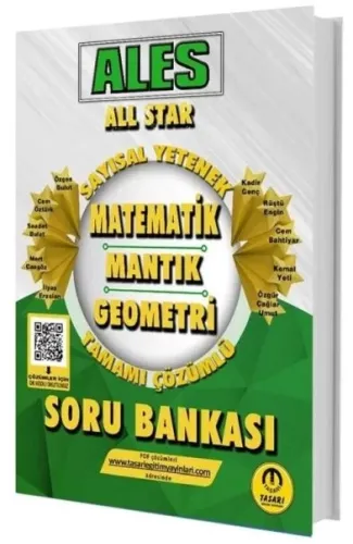 Tasarı Yayınları 2025 ALES All Star Sayısal Yetenek Matematik Mantık Geometri Soru Bankası