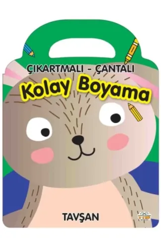 Tavşan - Çıkartmalı-Çantalı Kolay Boyama