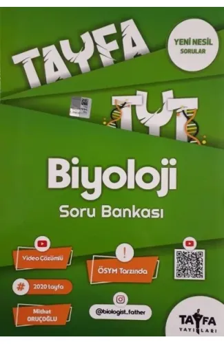 Tayfa TYT Biyoloji Soru Bankası (Yeni)