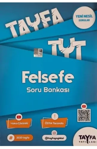 Tayfa TYT Felsefe Soru Bankası (Yeni)