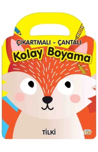 Tilki - Çıkartmalı-Çantalı Kolay Boyama