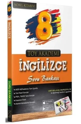 Toy Akademi 8.Sınıf İngilizce Soru Bankası (Yeni)