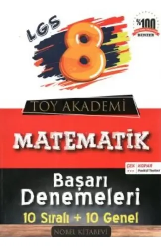 Toy Akademi 8.Sınıf Matematik 10 lu Deneme (Yeni)