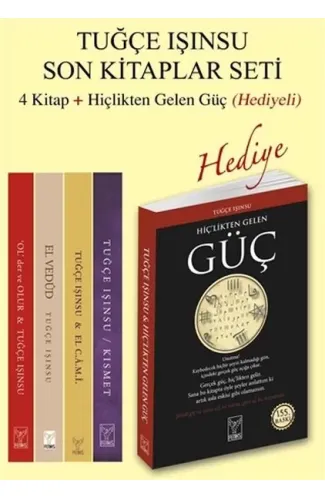 Tuğçe Işınsu Son Kitaplar Seti - Hiçlikten Gelen Güç Hediyeli - 5 Kitap