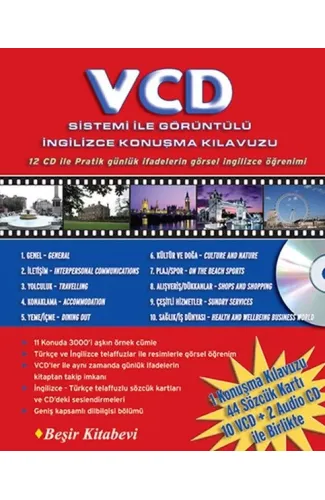 VCD Sistemi ile Görüntülü İngilizce Konuşma Kılavuzu (12 CD ile)