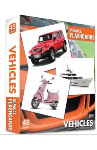 Vehicles Miracle Flashcards (45 Cards)